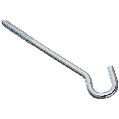 SCREW HOOK ZN 3/8X8"