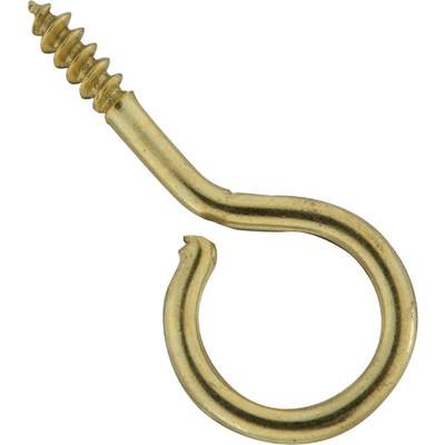 SCREW EYE LG 11/16 BRASS