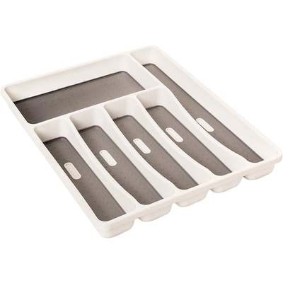 WHITE CUTLERY ORGANIZER