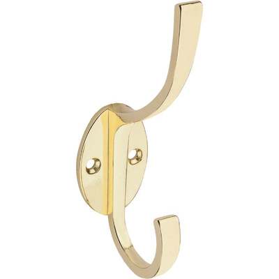 5-1/2" PB COAT/HAT HOOK