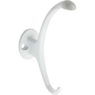 5" WHITE GARMENT HOOK