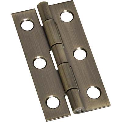 HINGE NARROW 2"X1"A/BRASS 2PK