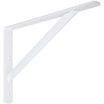 12" SHELF BRACKET WHITE