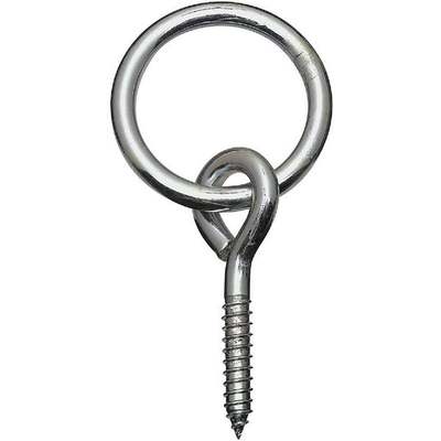 National 2 In. Dia. x 5/16 In. Thick Zinc-Plated Steel Hitch Ring with Screw