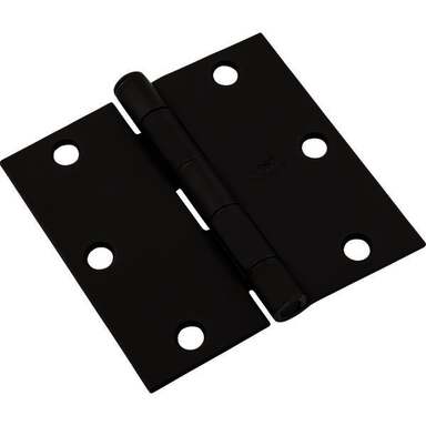 3.5" BLACK DOOR HINGE