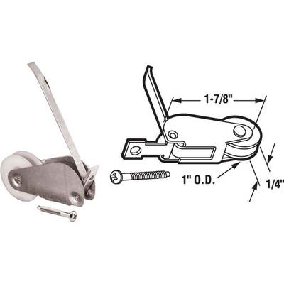 2pk Adj Screen Door Roller