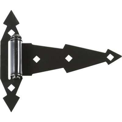 HINGE 7" ORNAMENTAL T SAT BLK