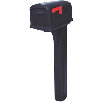 BLACK POLY MAILBOX COMBO