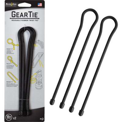 BLK 18" 2PK TWIST TIE