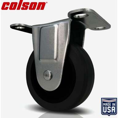 3" Gray Rigid Caster 110lb.