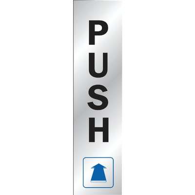 8-1/2x2 Push Sign