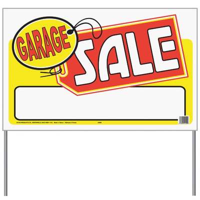 (e) 26x16 Garage Sale Sign