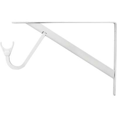 WHT HD SHELF/ROD BRACKET