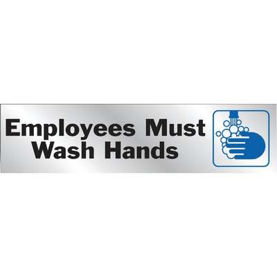 2x8 Must Wash Hands Sign