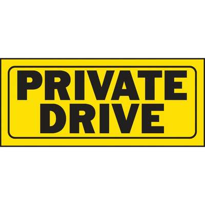 6x14 Private Drive Sign