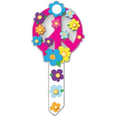 KW11 PEACE SIGN DOOR KEY