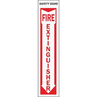 4x18 Fire Extingher Sign
