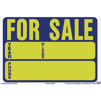 AUTO FOR SALE CLING SIGN