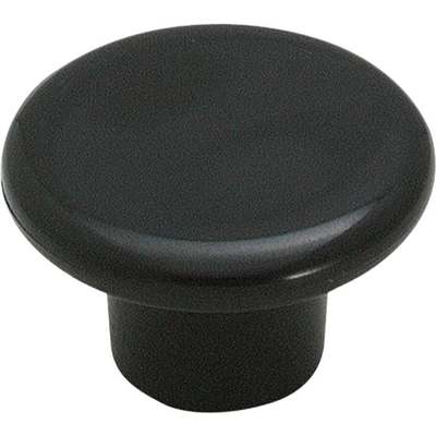 1-1/4" BLK PLASTIC KNOB