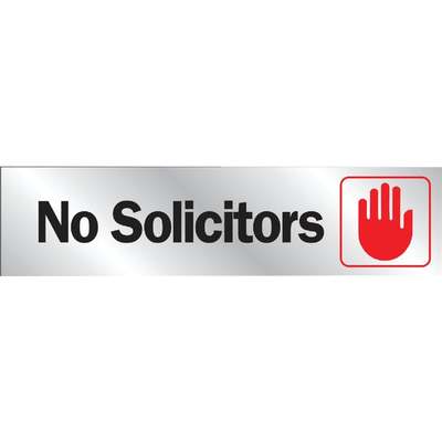 8-1/2X2 NO SOLICTOR SIGN