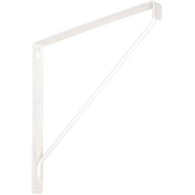 National 207 10-3/8 In. D. x 7-1/32 In. H. White Steel Shelf Bracket