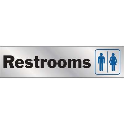 2X8 RESTROOM SIGN