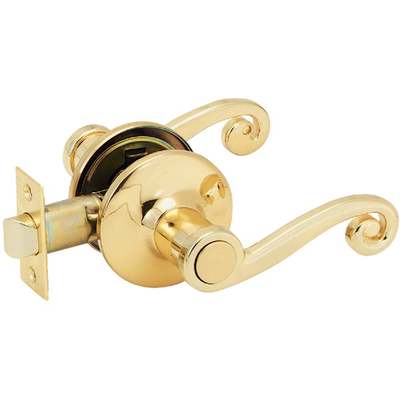 Steel Pro Polished Brass Passage Door Lever