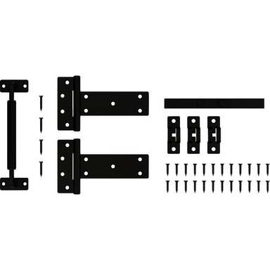 4PC BLK INDSTRL GATE KIT