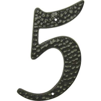 (m)3-1/2" Blk Aluminum Number 5