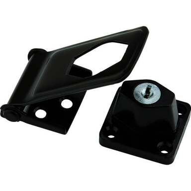 3.5" MTBLK KEY LOCK HASP