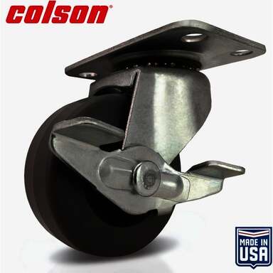 2" TPR Swivel Caster w/ Brake