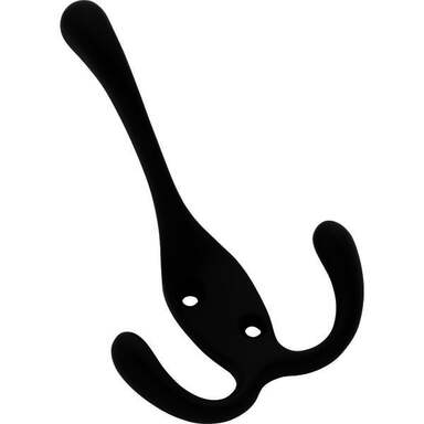 BLK TRIPLE ROBE HOOK