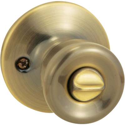 Steel Pro Antique Brass Bed & Bath Door Knob