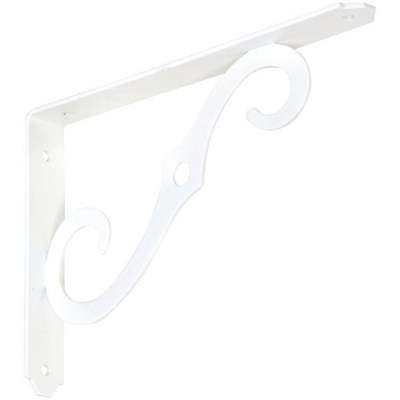 BRACKET SHELF 8 X 5 1/2 WHITE