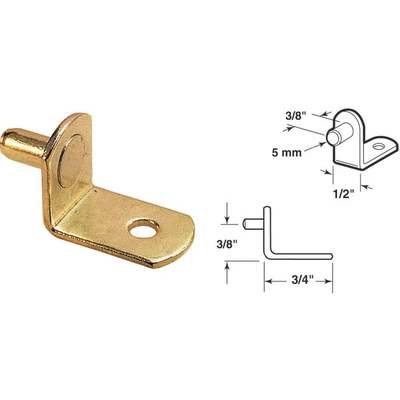 SHELF SUPPORT PEGS brs 8pk