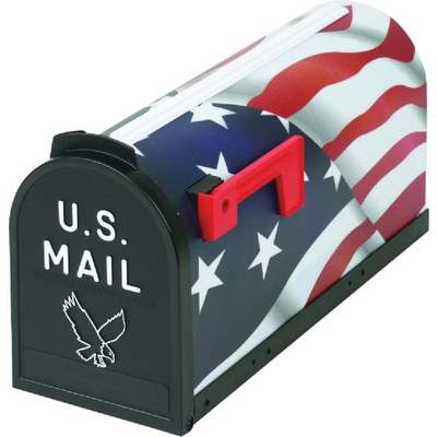 #1 US FLAG POLY MAILBOX