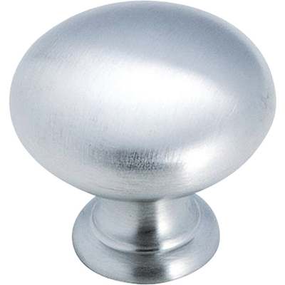 KNOB  BRUSH CHROME