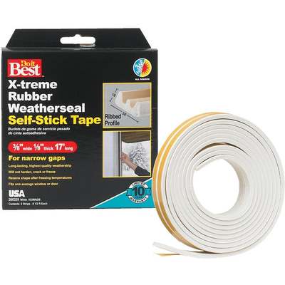 3/8x1/8"x17' Wht Tape