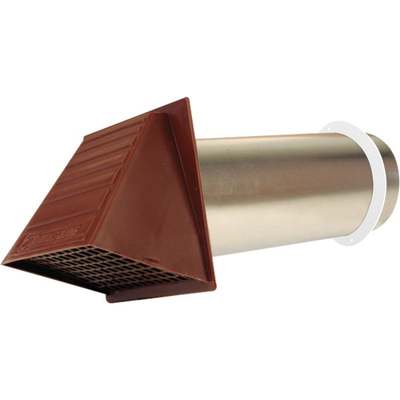 4" BROWN HOODED DRYER VENT