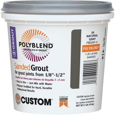 1# SANDED NAT GRAY GROUT
