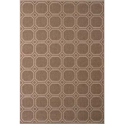 5X8 MOSAIC BRN RUG