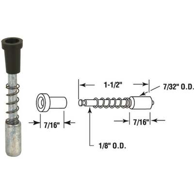 25PK D/C SCN PLNGR LATCH