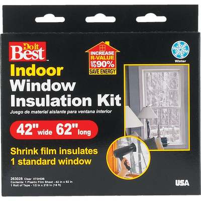 Do it Best 42 In. x 62 In. Indoor Shrink Film Window Kit
