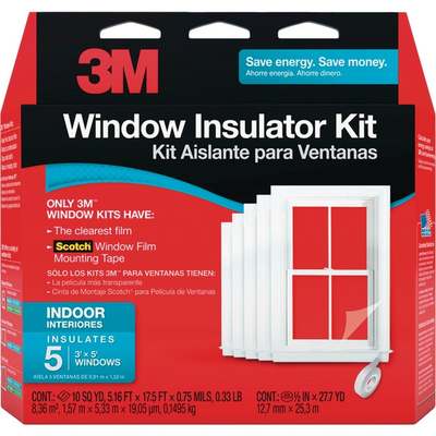 3M 62 In. x 210 In. Indoor Window Insulation Kit (5-Pack)