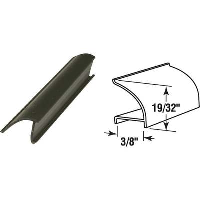 72" 3/8x19/32 Black Retainer