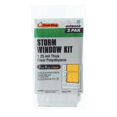 2pk 3x6 Storm Window Kit