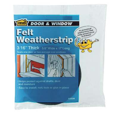 5/8"X17' WEATHERSTRIP