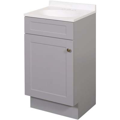 18" GRAY SHAKER VANITY