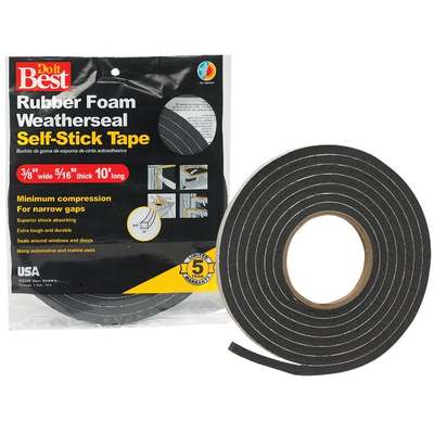 3/8X5/16"X10' BLK TAPE