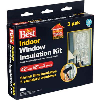 3pk Shrink Film Window Kit
